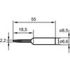 Chisel-shaped solder tip 0832EDLF 2.2mm SB